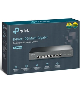 TP-LINK TL-SX1008 8 PORT 10G MULTI GIGABIT RJ45 METAL KASA RACKMOUNT SWITCH