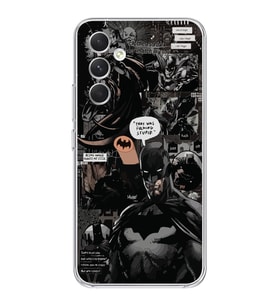 Samsung Galaxy A24 Uyumlu Batman Aesthetic Tasarımlı Şeffaf Telefon Kılıfı