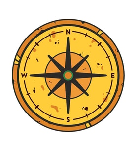 Adventure Camping Camp Pusula Sticker 14 Cm 2 Adet