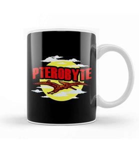 Funny Pterobyte Pterodactyl Dinosaur Flying Dino Kupa Bardak Porselen