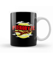 Funny Pterobyte Pterodactyl Dinosaur Flying Dino Kupa Bardak Porselen