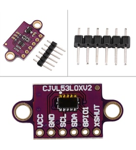 VL53L0X V2 Lazer ToF Mesafe Sensörü Modülü - 2M Hassas Ölçüm I2C