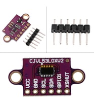 VL53L0X V2 Lazer ToF Mesafe Sensörü Modülü - 2M Hassas Ölçüm I2C