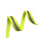 Neon Sarı Reflektörlü 10 mm 5 mt Yansıtıcı Dokuma Şerit Bant