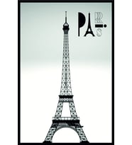 Paris Dekoratif Retro Mdf Tablo ( Çerçeve Görünümlü )