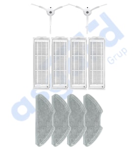 Xiaomi Mop 2 Pro (MJST1SHW) -Mop 2 Lite Uyumlu 2 Yan Fırça 4 Filtre 4 Mop PKT-iasgf0000374