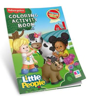 FP Little People Coloring Activity Book Animals