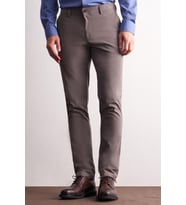 Vizon Yan Cep Düz Paça Pamuklu Slim Fit Chino Casual Pantolon 1003255164