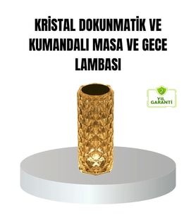 Kristal RGB LED’li Kumandalı Masa ve Gece Lambası – Renkli Işık Modlarıyla Şık Dekoratif Aydınlatma