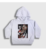 Presmono Unisex Çocuk Beyaz Yumeko Anime kakegurui Kapüşonlu Sweatshirt 240111tt (Beyaz)