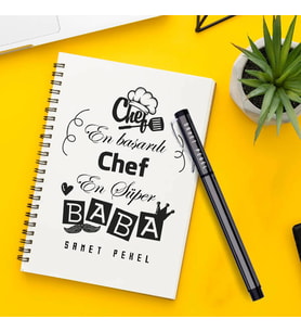 Chef Babalara Özel Defter ve Kalem