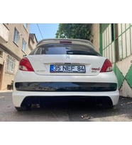 Peugeot 207 Arka Ek (Plastik)  (Siyah)