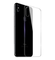 Apple iPhone X Uyumlu Arka kapak Cam Telefon Arka Koruyucu Temperli Cam Düşmelerden Kirden Ultra Derece Korur (Şeffaf)
