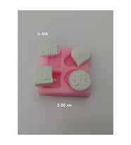 Mini 4 Lü Bisküvi Silikon Kalıp