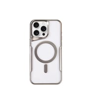 Newface Apple iPhone 11 Pro Max Kılıf Boyi Magsafe Silikon Kapak - Gümüş