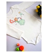 Unısex Bebek Küçük Prens Baskılı Body Zıbın