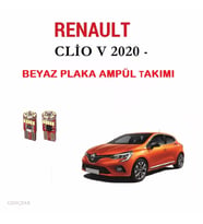RENAULT CLİO 5 PLAKA AMPÜL SET BEYAZ ARIZA IŞIĞI YAKMAZ(CANBUS)