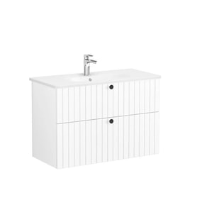 VitrA Root Groove İki Çekmeceli Lavabo Dolabı 100 Cm Beyaz 69457