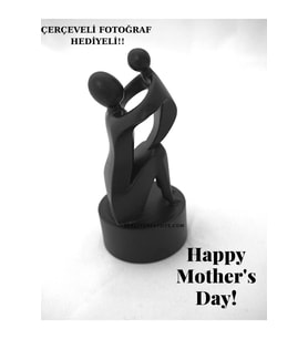 Anneler Günü Heykeli: Fotoğraf ve Çerçeve Hediyeli