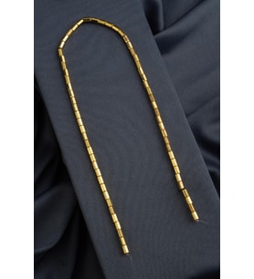 Hematit Doğal Taş Parlak Altın Sarı Altıgen Kesim 4x6mm Dizi [AA]