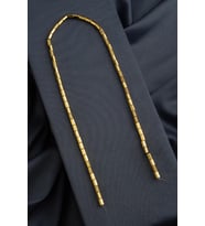 Hematit Doğal Taş Parlak Altın Sarı Altıgen Kesim 4x6mm Dizi [AA]