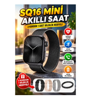 SQ-16 Mini Series 10 Akıllı Saat Unisex Tasarım, Sağlık ve Spor Takibi, Manyetik Şarj