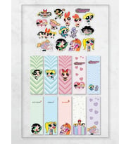Powerpuff Girls Kitap Ayraç Ve Stickers Çıkartma Seti PYTKSTKRYRC46