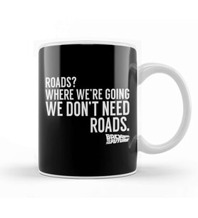 Back To The Future We Don't Need Roads Kupa Bardak Porselen