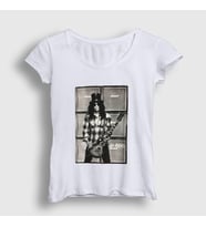 Presmono Kadın Beyaz Amps Guns N' Roses Slash T-Shirt 39806tt