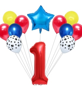 KIRMIZI RAKAMLI BALON SET