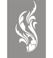 Beyaz Renk kalp Yaprak Oto Sticker Araba etiket 18 CM