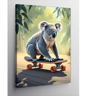 Kanvas Tablo Kaykaycı Koala