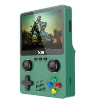X6 Taşınabilir Retro Oyun Konsolu HD Görüntü 10000 Oyunlu Game Stick (Yeşil)