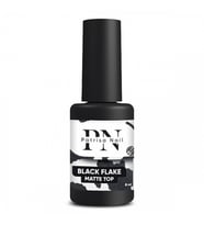 Black Flake Top - 8 ml Kül efekti Matte Top Coat