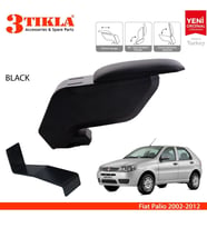 Fiat Palio 2002-2012 Delmesiz Çelik Ayaklı Siyah Kolçak Kol Dayama