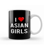 I Love Asian Girls Kupa Bardak Porselen