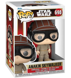 Funko Pop! Yıldız Savaşları: Bölüm 1 - Phantom Menace 25. Yıldönümü, Miğferli Anakin Skywalker (Krem)
