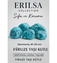 Sertifikalı Ham İşlenmemiş Firuze (Turkuaz) Taşı Kütle – İran Firuze 40-50 mm (Çok Renkli)
