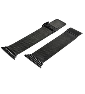 Ally Apple Watch 7-8 41mm 6-5-4 40mm Kayış Kordon Milano Metal Klasik Kopça 3-2-1 38mm (Siyah)