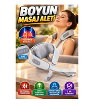 VNB-01 Şarjlı Isıtmalı Boyun ve Omuz Masaj Aleti – Titreşimli Yoğurma Başlıklı, 3 Hız Kademeli