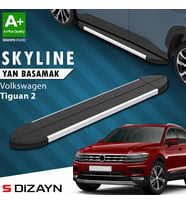 S-Dizayn VW Tiguan 2 Skyline Aluminyum Yan Basamak 173 Cm 2016-2024 A+ Kalite