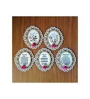 Otantik Hediyelik 5 'li Allah & Hz. Muhammed&ayet'el Kürsi&nazar Duası&bereket Duası (Beyaz)
