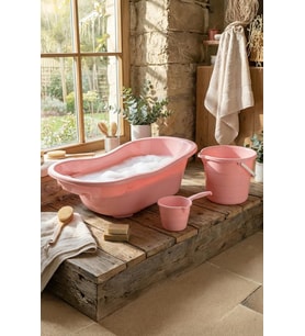 3Lü Bebek Banyo Seti PEMBE