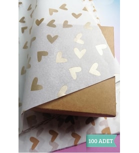 Kalpli Gold Desenli Pelur Kağıdı 50x70 cm 100 adet-T439
