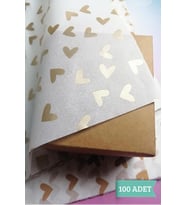 Kalpli Gold Desenli Pelur Kağıdı 50x70 cm 100 adet-T439 (Renksiz)