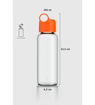 Renga Moon 450 ml Cam Matara 922009 Mavi (Turuncu)