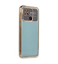 Xiaomi Redmi 10c Kılıf Razer Lensli Silikon - Gold