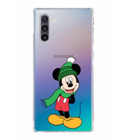 Samsung Galaxy Note 10  Kamera Korumalı Kapak Mickey Mouse Tasarımlı  Şeffaf  Kılıf