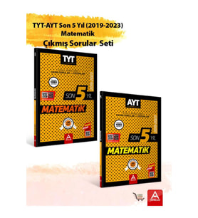 TYT-AYT Son 5 Yıl Matematik Çıkmış Sorular Seti Ders-Ders ve Konu-Konu Sırlanmış 2019-2023