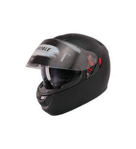 Motosiklet Kaskı CE Sertifikalı Güneş Vizörlü Full Face Mat Black Kask